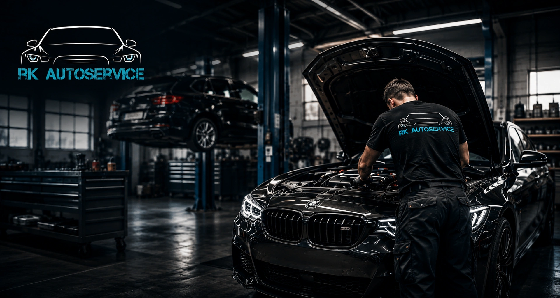 Moderne RK Autoservice Werkstatt